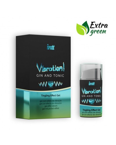 Жидкий вибратор Intt Vibration Gin Tonic (15 мл) EXTRA GREEN