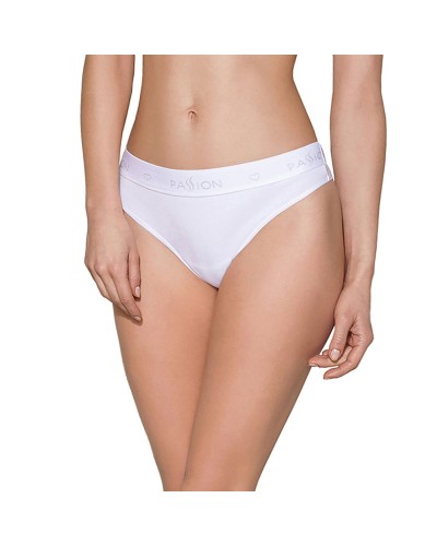 Трусики-бразиліана з бавовни Passion PS005 PANTIES white, size XL