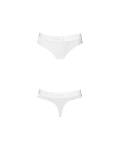 Трусики-бразиліана з бавовни Passion PS005 PANTIES white, size XL