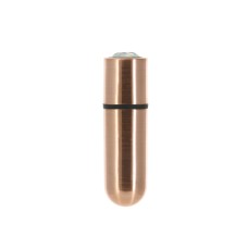 Вибропуля PowerBullet First-Class Bullet 2.5″ with Key Chain Pouch, Rose Gold, 9 режимов вибрации