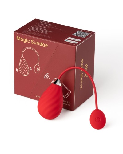 Смарт-віброяйце Magic Motion Sundae Red