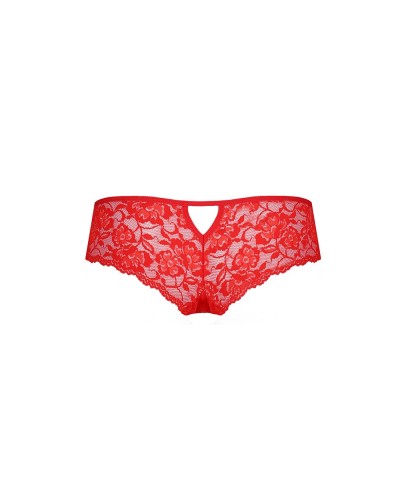 Трусики-бразиліана з квіткового мережива Raja Thong red L/XL - Passion