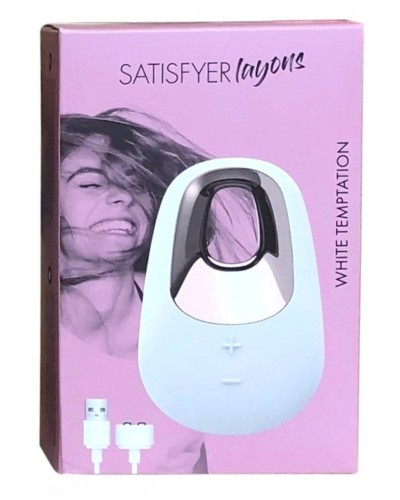 Мощный вибратор Satisfyer Lay-On - White Temptation, водонепроницаемый,15 режимов работы