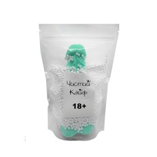 Крафтове мило-член із присоскою Чистый Кайф Turquoise size XL, натуральне