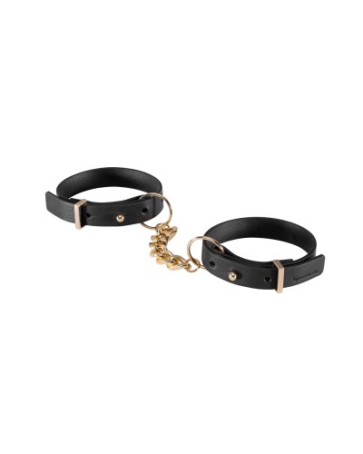 Наручники из экокожи Bijoux Indiscrets Maze – Thin Handcuffs Black 