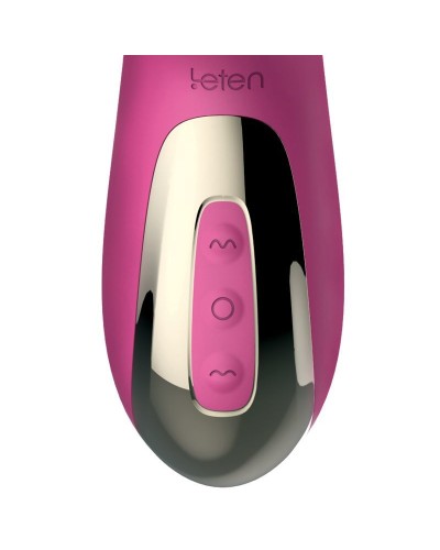 Вібратор-пульсатор Leten Automatical Thrusting Vibrator з підігрівом, що перезаряджається, 10 режимі