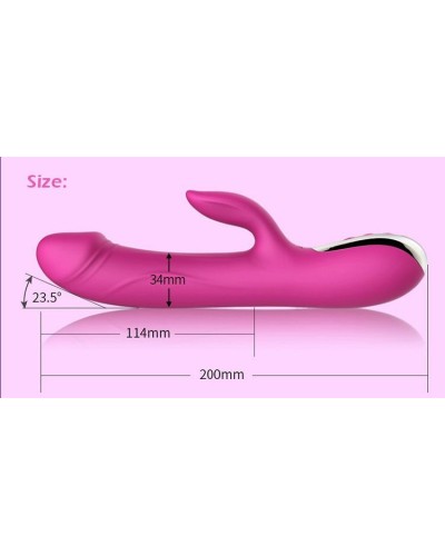 Вібратор-пульсатор Leten Automatical Thrusting Vibrator з підігрівом, що перезаряджається, 10 режимі