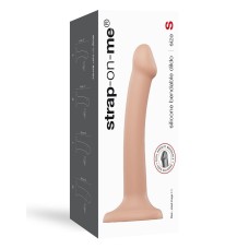 Насадка для страпона Strap-On-Me Dual Density Dildo Flesh S, діаметр 2,7см, двошарова, гнучка