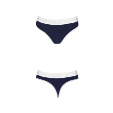Спортивные трусики-стринги Passion PS007 PANTIES navy blue, size L