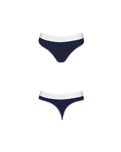 Спортивні трусики-стрінги Passion PS007 PANTIES navy blue, size L