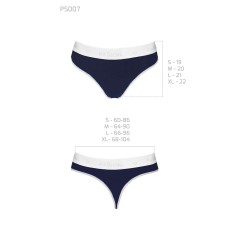 Спортивные трусики-стринги Passion PS007 PANTIES navy blue, size L