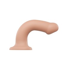 Насадка для страпона Strap-On-Me Dual Density Dildo Flesh L, діаметр 3,7см, двошарова, гнучка