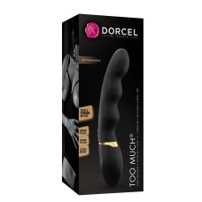 Вібратор ультрастимулювальний Dorcel Too Much Rechargeable Black, гнучкий і потужний, 3 вібромотори