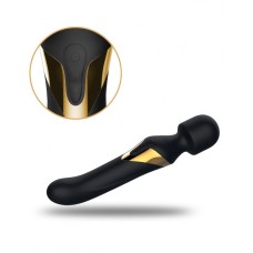 Вібромасажер 2в1 Dorcel Dual Orgasms Gold класичний масажер і вібратор з перлинним масажем