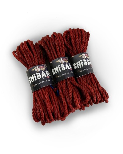 Джутовая веревка для Шибари Feral Feelings Shibari Rope, 8 м красная