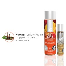 Комплект смакових лубрикантів System JO GWP — Peaches & Cream — Peachy Lips 120 мл & H2O Vanilla 30 