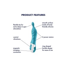 Вібратор для точки А Satisfyer A-Mazing 2 Turquoise