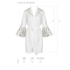 Повітряний пеньюар LOVELIA PEIGNOIR white L/XL - Passion