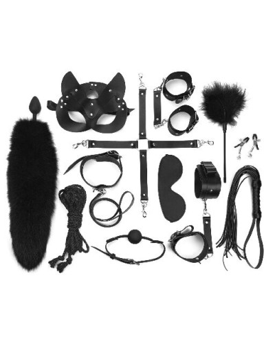 Набор Art of Sex - Maxi BDSM Set Leather, 13 предметов, натуральная кожа, Черный