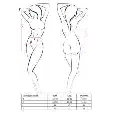 (SALE) Сукня під латекс з вирізом CORNELIA DRESS black L/XL - Passion