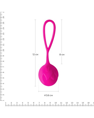 Вагінальні кульки Adrien Lastic Geisha Lastic Balls Mía Magenta (L), діаметр 4 см, вага 42 гр