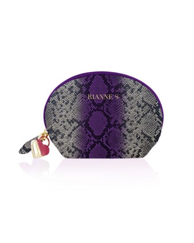 Вібратор для точки G Rianne S: Boa Mini Purple, 10 режимів роботи, медичний силікон, косметичка-чохо