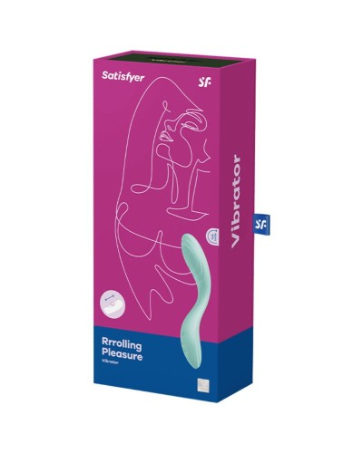 Вібратор із перлинною стимуляцією точки G Satisfyer Rrrolling Pleasure Mint