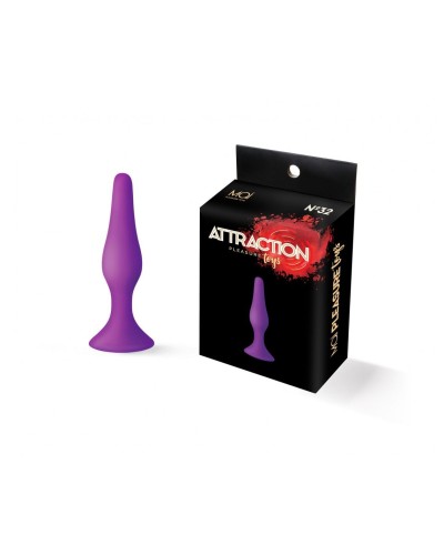 Анальная пробка на присоске MAI Attraction Toys №32 Purple, длина 10,5см, диаметр 2,5см