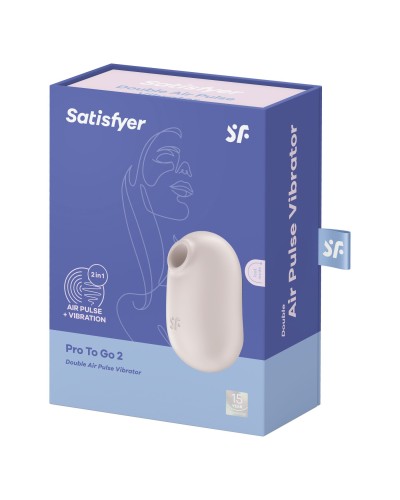 Вакуумний стимулятор Satisfyer Pro To Go 2 Beige