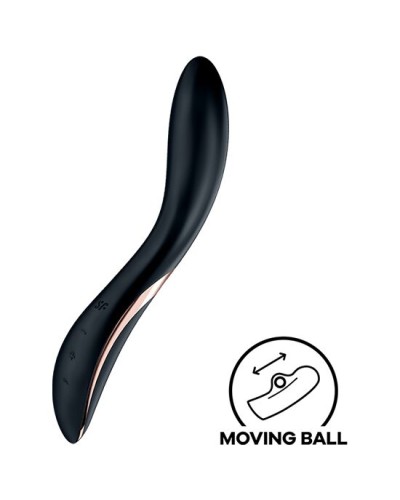 Вібратор із перлинною стимуляцією точки G Satisfyer Rrrolling Explosion Black