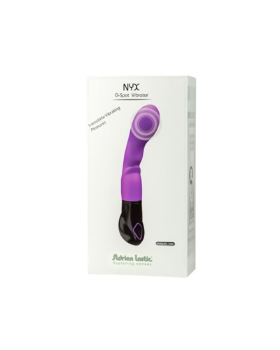 Вибратор Adrien Lastic Nyx, стимуляция точки G и входа во влагалище