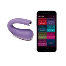 Преміум віброяйце зі стимуляцією клітора Je Joue - DUA Purple, керування зі смартфона, 2 мотори
