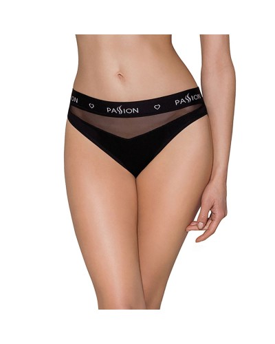 Трусики з прозорою вставкою Passion PS006 PANTIES black, size S