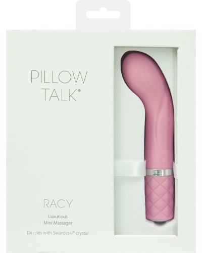 Роскошный вибратор Pillow Talk - Racy Pink с кристаллом Сваровски для точки G, подарочная упаковка