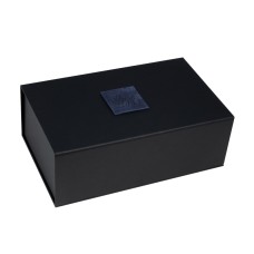 Преміум маска кішечки LOVECRAFT, натуральна шкіра, блакитна, подарункова упаковка