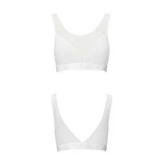 Топ з прозорою вставкою Passion PS002 TOP white, size L