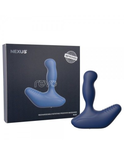 Масажер простати Nexus Revo New Blue з головкою що обертається, макс. діаметр 3,2 см