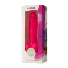 Фалоімітатор Alive Adam Pink S, двошаровий, силікон + Silexpan, діаметр 3,5 см