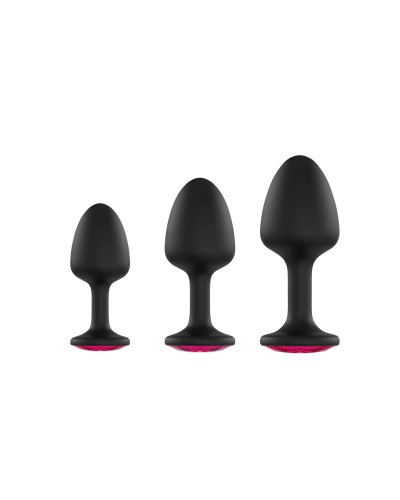 Анальная пробка Dorcel Geisha Plug Ruby L с шариком внутри, создает вибрации, макс. диаметр 4см