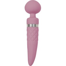 Вібромасажер 2-в-1 PILLOW TALK - Sultry Pink, класичний масажер і вібратор з ротацією, підігрів