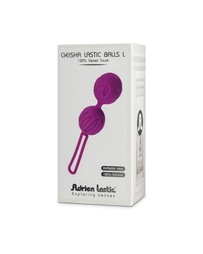 Вагинальные шарики Adrien Lastic Geisha Lastic Balls BIG Violet (L), диаметр 4см, вес 90гр