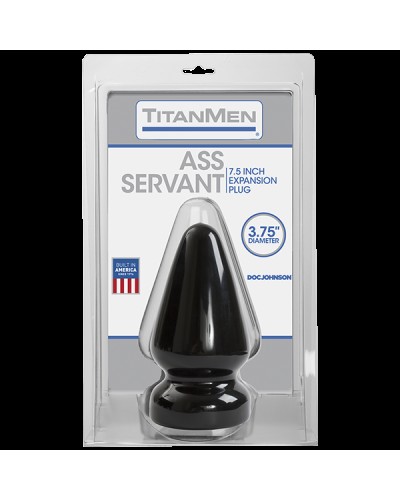 Пробка для фистинга Doc Johnson Titanmen Tools - Butt Plug 3.75 Inch Ass Servant, диаметр 9,4см