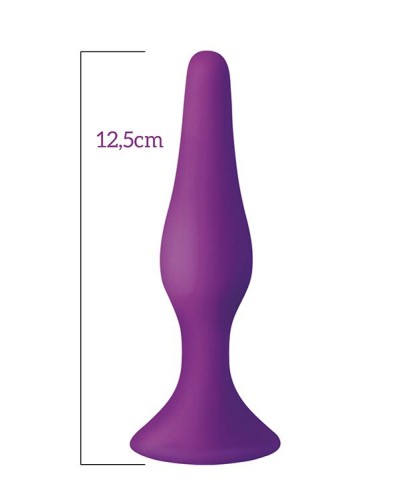 Анальна пробка з присоскою MAI Attraction Toys №34 Purple, довжина 12,5см, діаметр 3,2 см