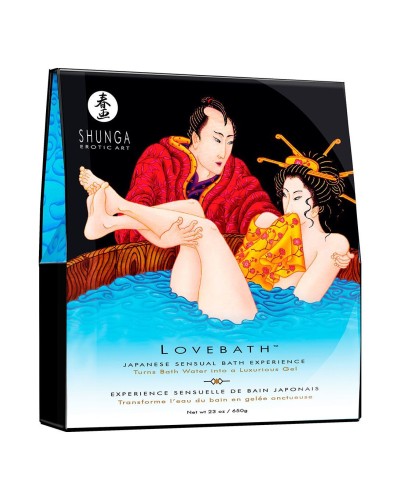 Гель для ванни Shunga LOVEBATH – Ocean temptations 650 г, робить воду ароматним желе зі SPA ефектом