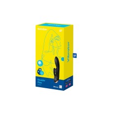 Смарт вібратор-кролик із подвійним відростком Satisfyer Double Flex Black