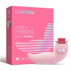Вакуумний вібратор CuteVibe Franky Pink