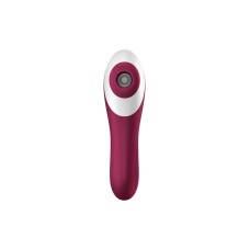 Вакуумний стимулятор із вібрацією Satisfyer Dual Crush Wine Red