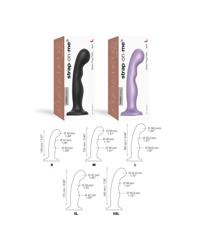 Насадка для страпона Strap-On-Me DILDO PLUG P&G LILAS METALLIC - M