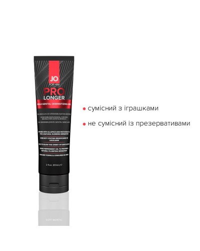 Пролонгер гель System JO Prolonger Gel (60 мл) з олією перцевої м’яти, гвоздикового перцю та пачулів