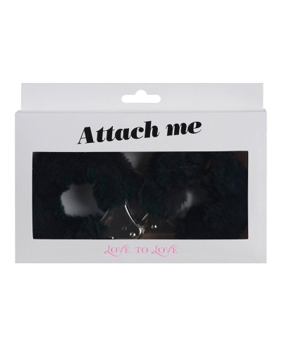 Наручники с плюшевой отделкой Love To Love ATTACH ME Black